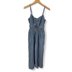 Arizona Jean Co Blue Lightweight Denim Jumpsuit Size S Casual One-Piece Outfit